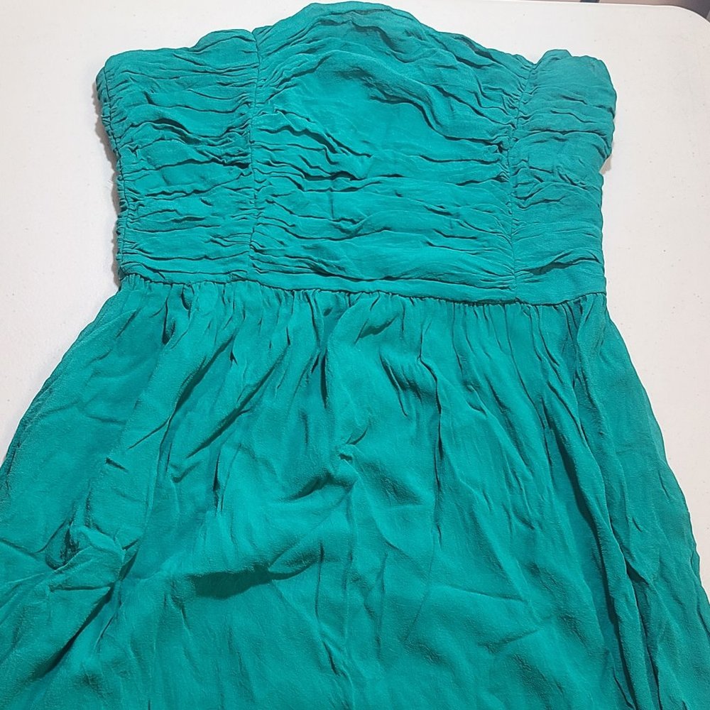 Theory Emerald Green Dress Women Sz 10 Vintage